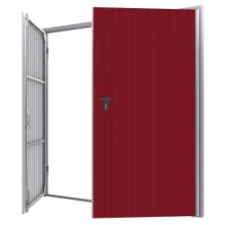 Portoni per Garage a Battente in Acciaio - Larghezza: 250 cm x Altezza: 200-300 cm