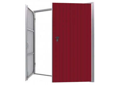 Portoni per Garage a Battente in Acciaio - Larghezza: 250 cm x Altezza: 200-300 cm
