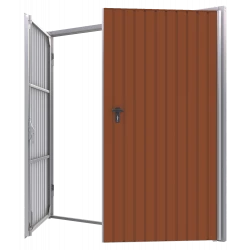 Portoni per Garage a Battente in Acciaio - Larghezza: 260 cm x Altezza: 200-300 cm