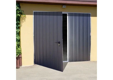 Portone a Battente da Garage in Acciaio - 300 x 300 cm - RAL 1002