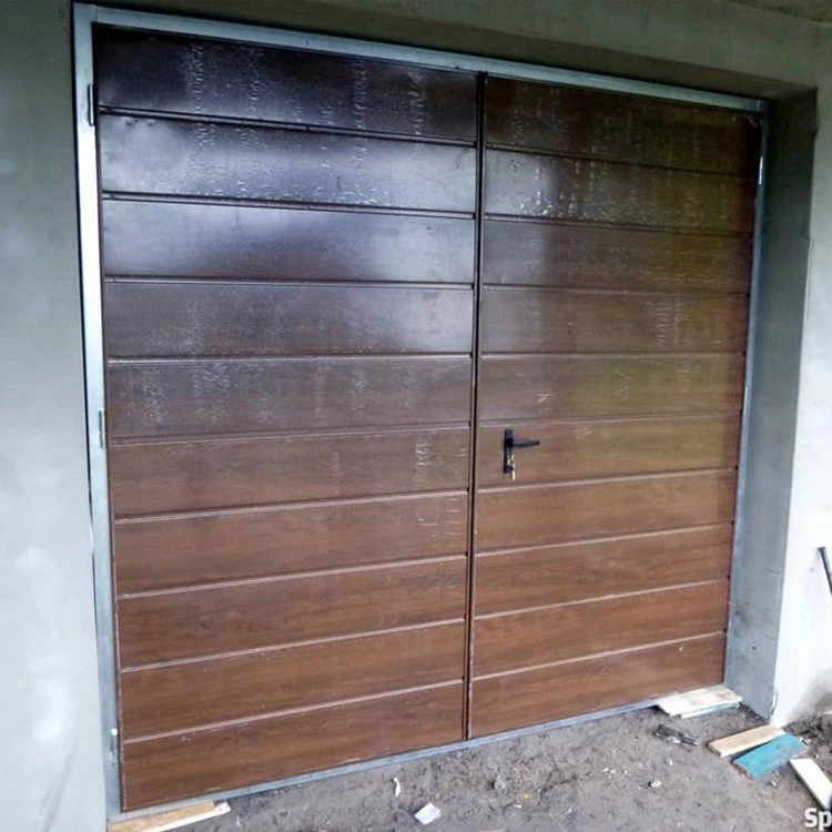 Portone a Battente da Garage in Acciaio - 300 x 300 cm - RAL 1002