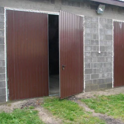 Portone a Battente da Garage in Acciaio - 245 x 215 cm - RAL 9006 2