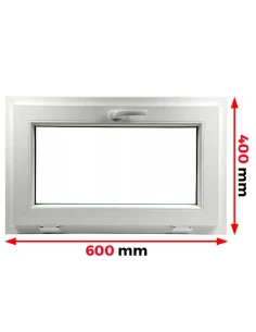 Finestra PVC 60 x 40 cm Ribalta Aluplast Ideal 4000