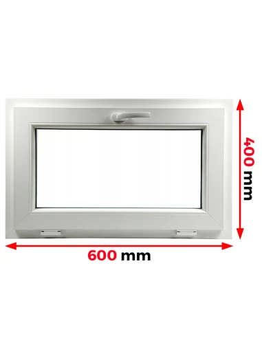 Finestra PVC 60 x 40 cm Ribalta Aluplast Ideal 4000