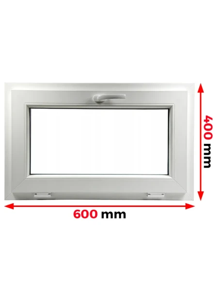 Finestra PVC 60 x 40 cm Ribalta Aluplast Ideal 4000