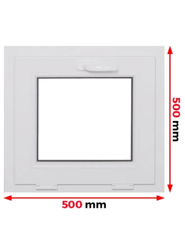 Finestra PVC 86,5 x 83,5 cm Ribalta Aluplast Ideal 4000
