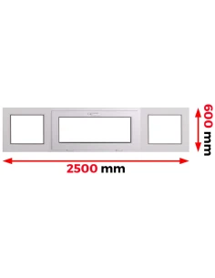 Finestra PVC 250 x 60 cm Fissa | Ribalta Aluplast Ideal 4000