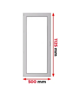 Finestra PVC 50 x 112,5 cm Battente Aluplast Ideal 4000