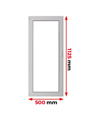 Finestra PVC 50 x 112,5 cm Battente Aluplast Ideal 4000