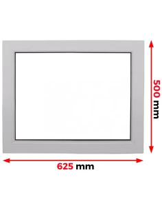 Finestra PVC 62,5 x 50 cm Fissa Aluplast Ideal 4000