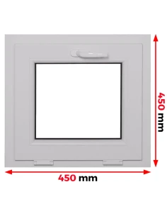 Finestra PVC 45 x 45 cm Ribalta Aluplast Ideal 4000