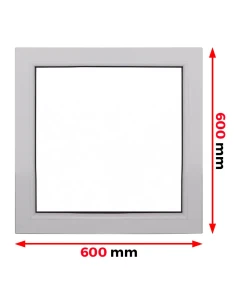Finestra PVC 60 x 60 cm Fissa Aluplast Ideal 4000