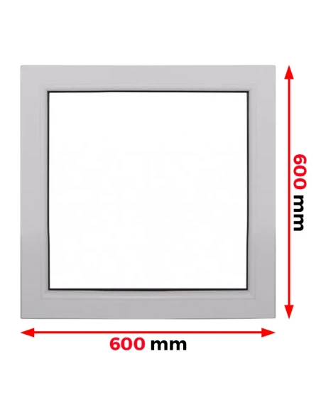 Finestra PVC 60 x 60 cm Fissa Aluplast Ideal 4000
