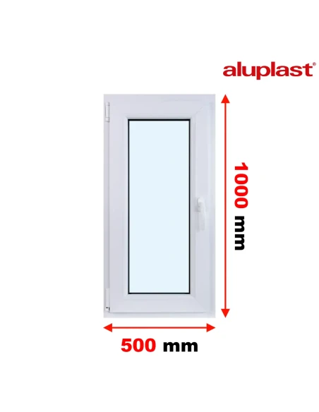 Finestra PVC 50x100 cm Battente/Ribalta Aluplast Ideal 4000
