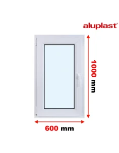 Finestra PVC 60x100 cm Battente/Ribalta Aluplast Ideal 4000