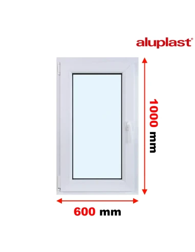 Finestra PVC 60x100 cm Battente/Ribalta Aluplast Ideal 4000
