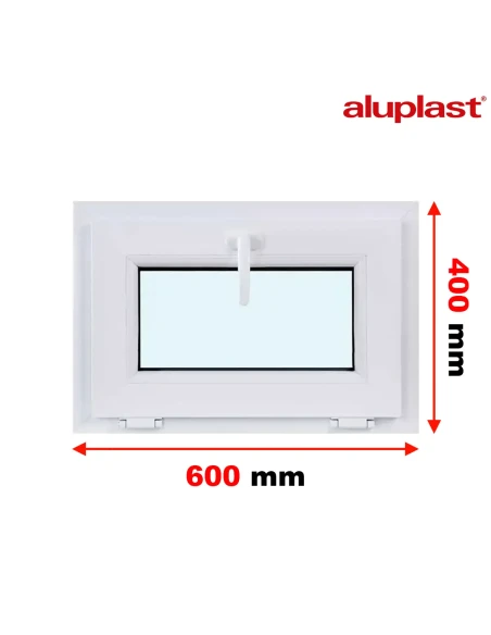 Finestra PVC 60x40 cm Ribalta Aluplast Ideal 4000
