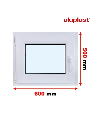 Finestra PVC 60x50 cm Battente/Ribalta Aluplast Ideal 4000