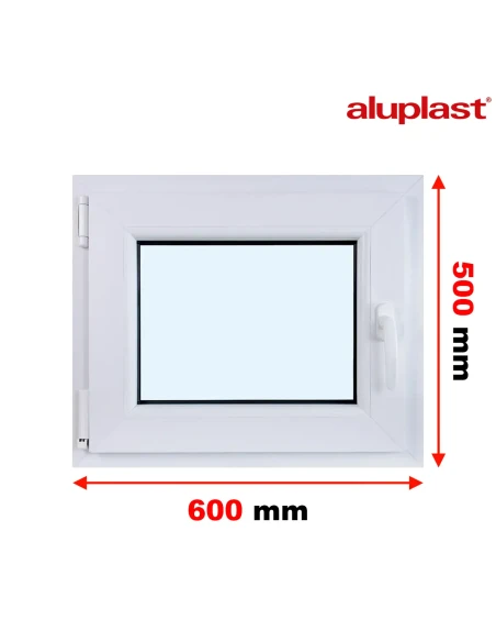 Finestra PVC 60x50 cm Battente/Ribalta Aluplast Ideal 4000