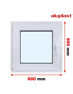 Finestra PVC 60x60 cm Battente/Ribalta Aluplast Ideal 4000