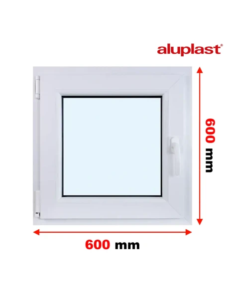 Finestra PVC 60x60 cm Battente/Ribalta Aluplast Ideal 4000