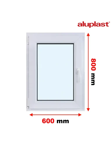 Finestra PVC 60x80 cm Battente/Ribalta Aluplast Ideal 4000