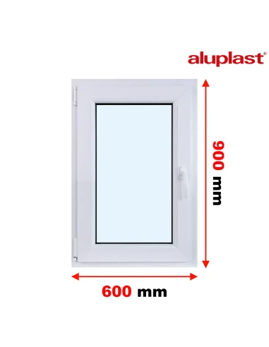 Finestra PVC 60x90 cm Battente/Ribalta Aluplast Ideal 4000