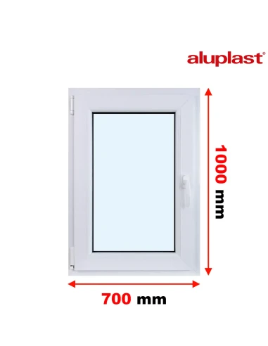 Finestra PVC 70x100 cm Battente/Ribalta Aluplast Ideal 4000