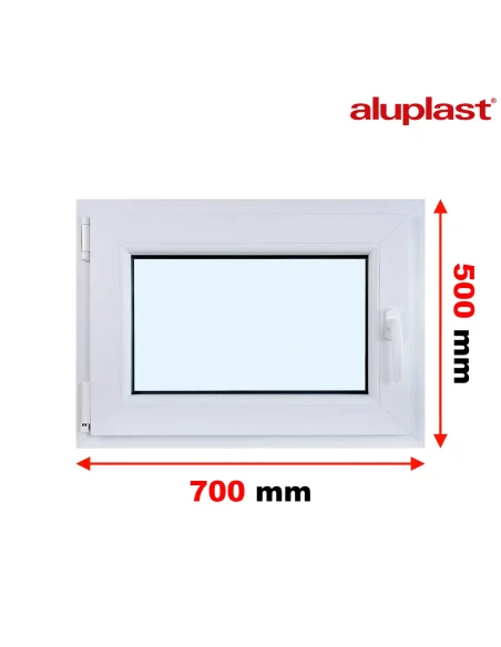 Finestra PVC 70x50 cm Battente/Ribalta Aluplast Ideal 4000