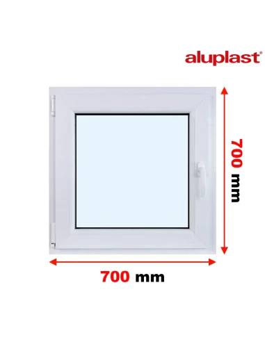 Finestra PVC 70x70 cm Battente/Ribalta Aluplast Ideal 4000