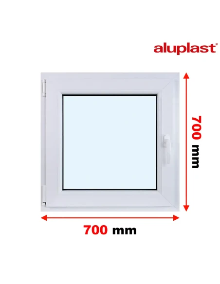 Finestra PVC 70x70 cm Battente/Ribalta Aluplast Ideal 4000