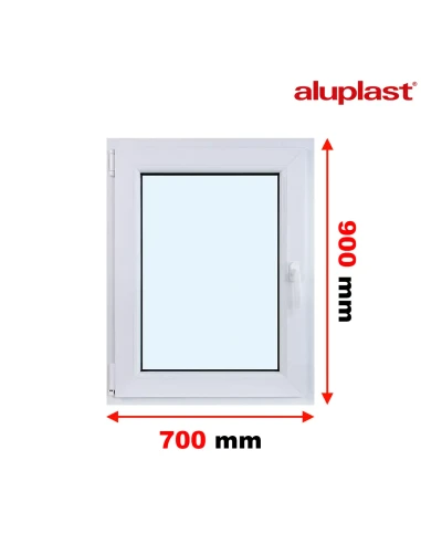 Finestra PVC 70x90 cm Battente/Ribalta Aluplast Ideal 4000