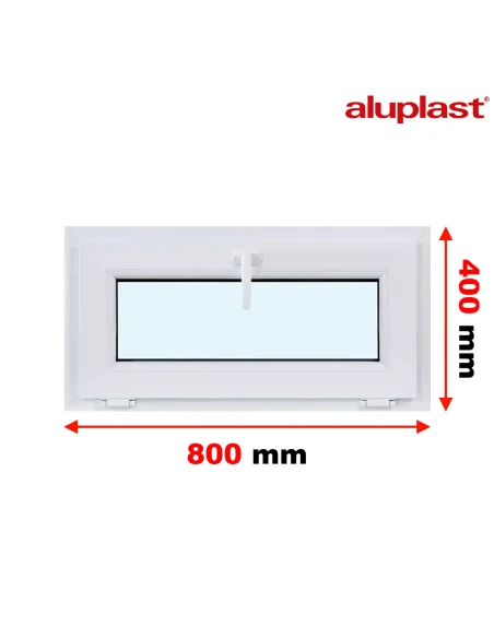 Finestra PVC 80x40 cm Ribalta Aluplast Ideal 4000