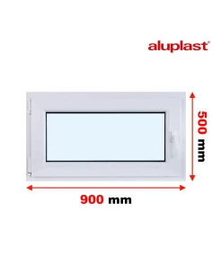 Finestra PVC 90x50 cm Battente/Ribalta Aluplast Ideal 4000