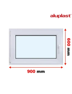 Finestra PVC 90x60 cm Battente/Ribalta Aluplast Ideal 4000