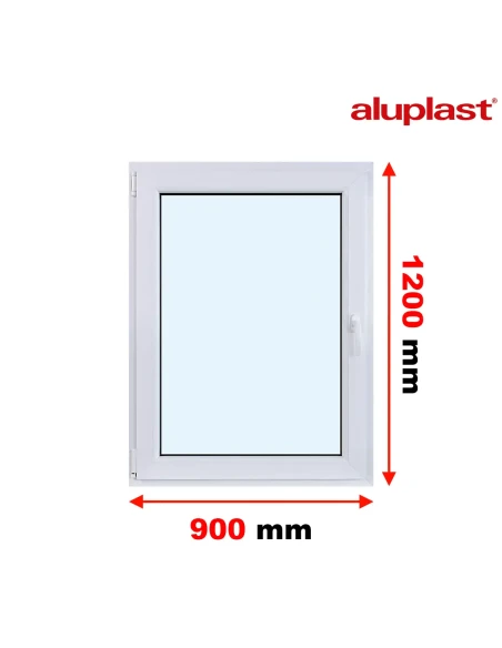 Finestra PVC 90x120 cm Battente/Ribalta Aluplast Ideal 4000