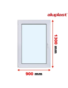 Finestra PVC 90x130 cm DREH/KIPP Aluplast Ideal 4000