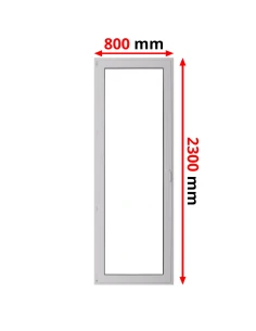Porta finestra in PVC 80 x 230 cm Battente/Ribalta