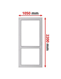 Porta finestra in PVC 105 x 220 cm Battente/Ribalta