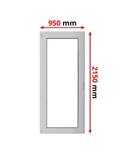 Porta finestra in PVC 95 x 215 cm Battente