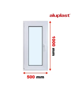 Finestra PVC 50x100 cm Battente/Ribalta Aluplast Ideal 8000