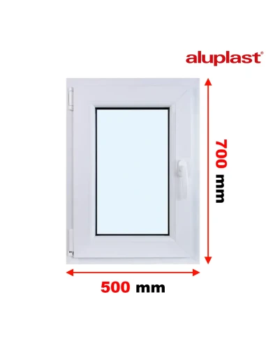 Finestra PVC 50x70 cm Battente/Ribalta Aluplast Ideal 8000