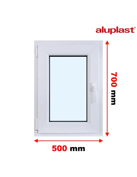 Finestra PVC 50x70 cm Battente/Ribalta Aluplast Ideal 8000