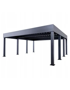 Tettoia per auto Carport in Acciaio 6x6m