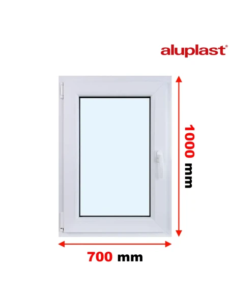 Finestra PVC 70x100 cm Battente/Ribalta Aluplast Ideal 8000