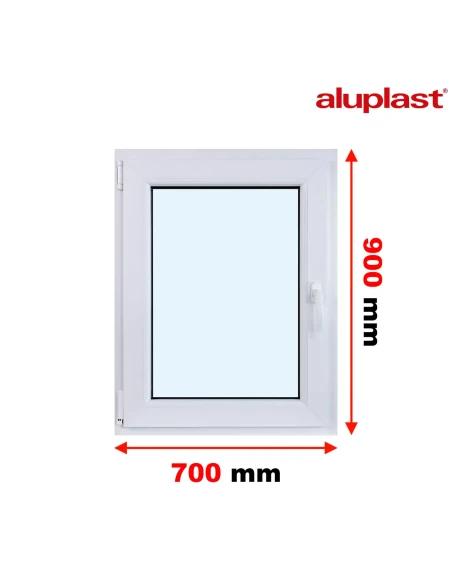 Finestra PVC 70x90 cm Battente/Ribalta Aluplast Ideal 8000