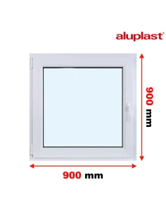 Finestra PVC 90x90 cm Battente/Ribalta Aluplast Ideal 8000