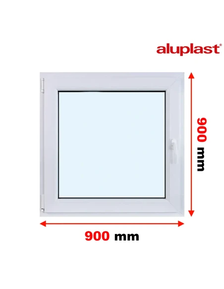 Finestra PVC 90x90 cm Battente/Ribalta Aluplast Ideal 8000
