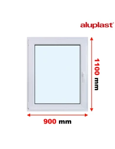 Finestra PVC 90x110 cm Battente/Ribalta Aluplast Ideal 8000