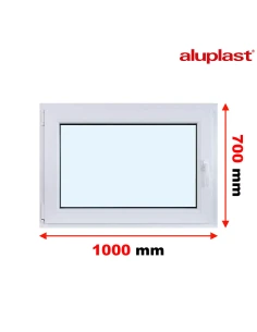 Finestra PVC 100x70 cm Battente/Ribalta Aluplast Ideal 8000
